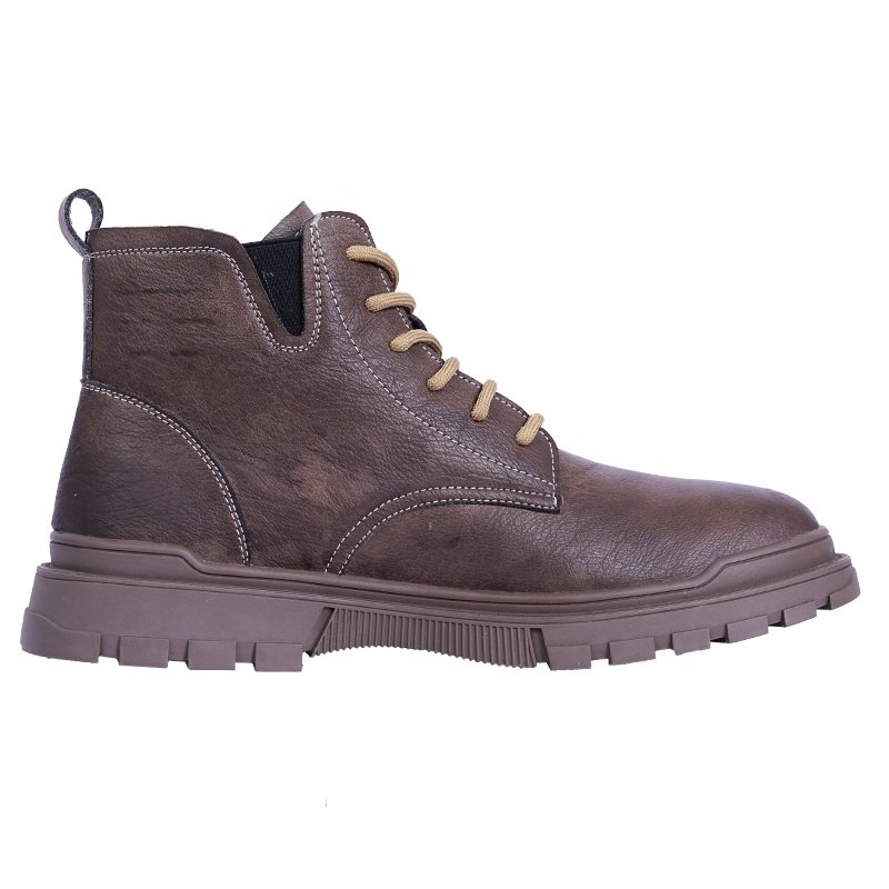Factory Sale Men Leather Boots Ultra Light And Wear-Resistant Outdoor Martin Boots