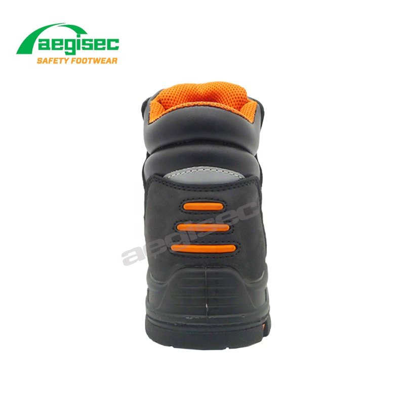 AEGISEC nubuck hiking safety toe boots oil slip resistant mens rubber work boots
