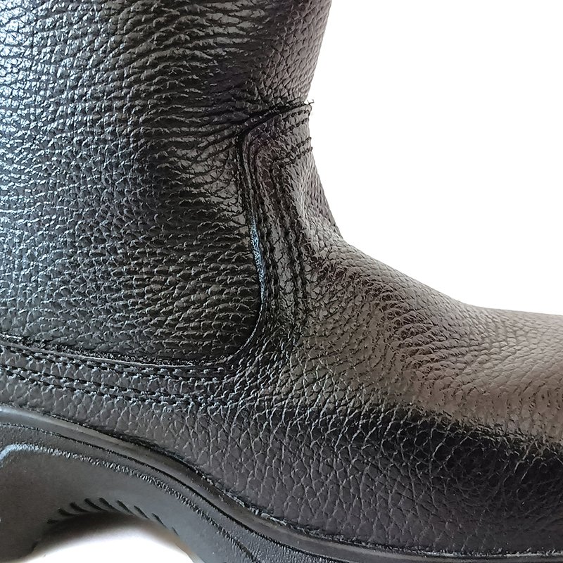 CE certified safety boots leather steel toe cap inserts firefighter work boots