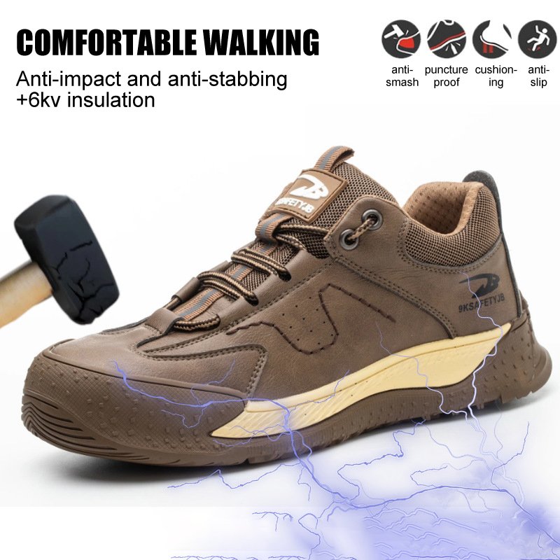 Insulating 6kv Electric Resistant Rubber Composite Toe Safety Shoes Work Boots