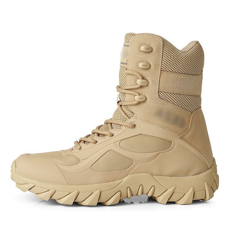 2023 New Round Head Breathable Special Combat Boots Hiking Shoes Outdoor High-Top Desert Tactical Boots