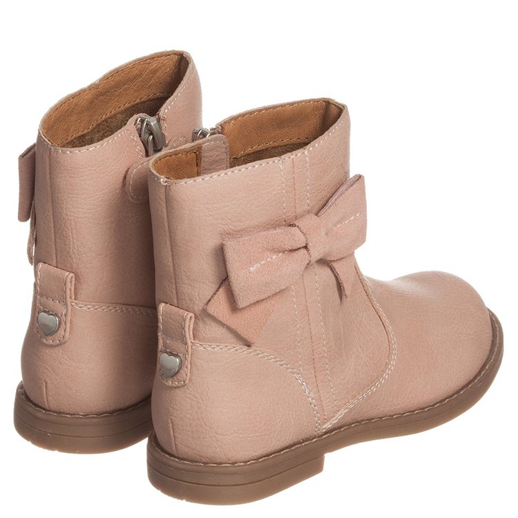 popular style fashion winter flat children's fur pink boots leather girls shoe supplier kids snow boots