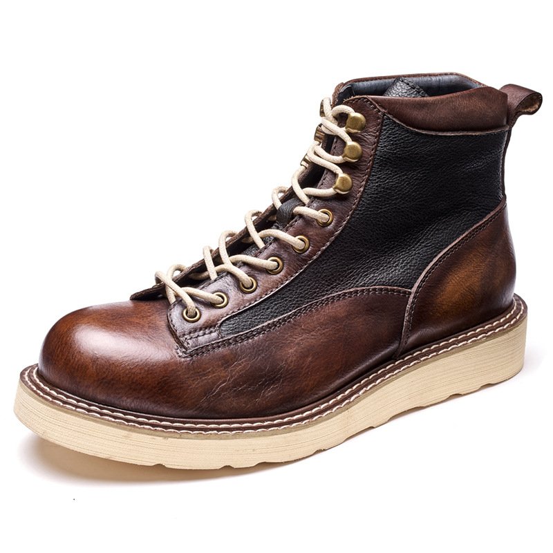 Wholesale China Autumn Winter Retro Classical High-Top Fur Boots Men Martin Boots