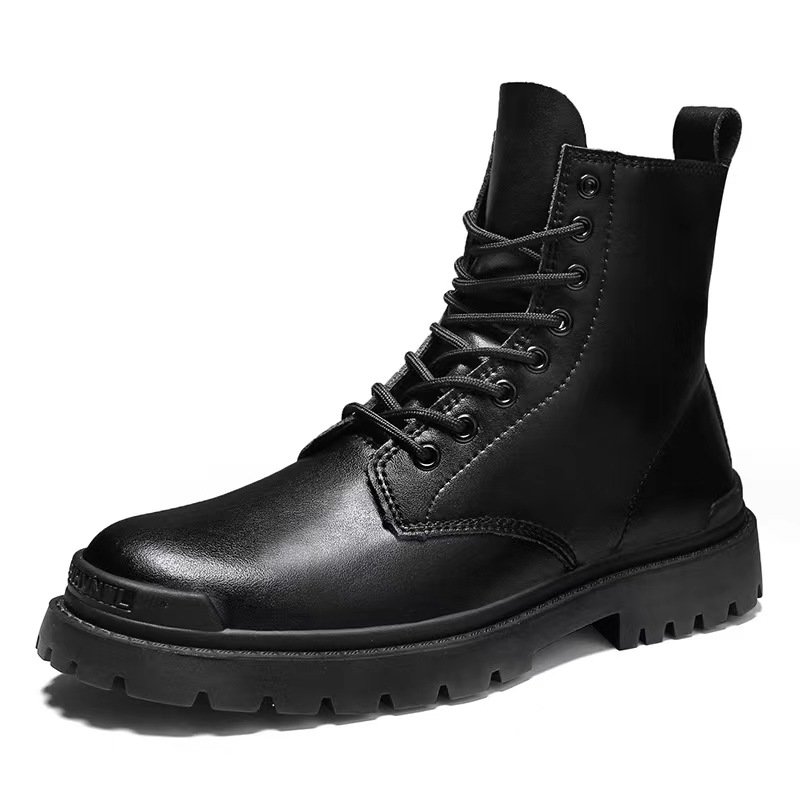 New Men's Waterproof Boots Fashionable Genuine Outdoor Winter Shoes Wholesale Leather Ankle Fashion Boots For Men