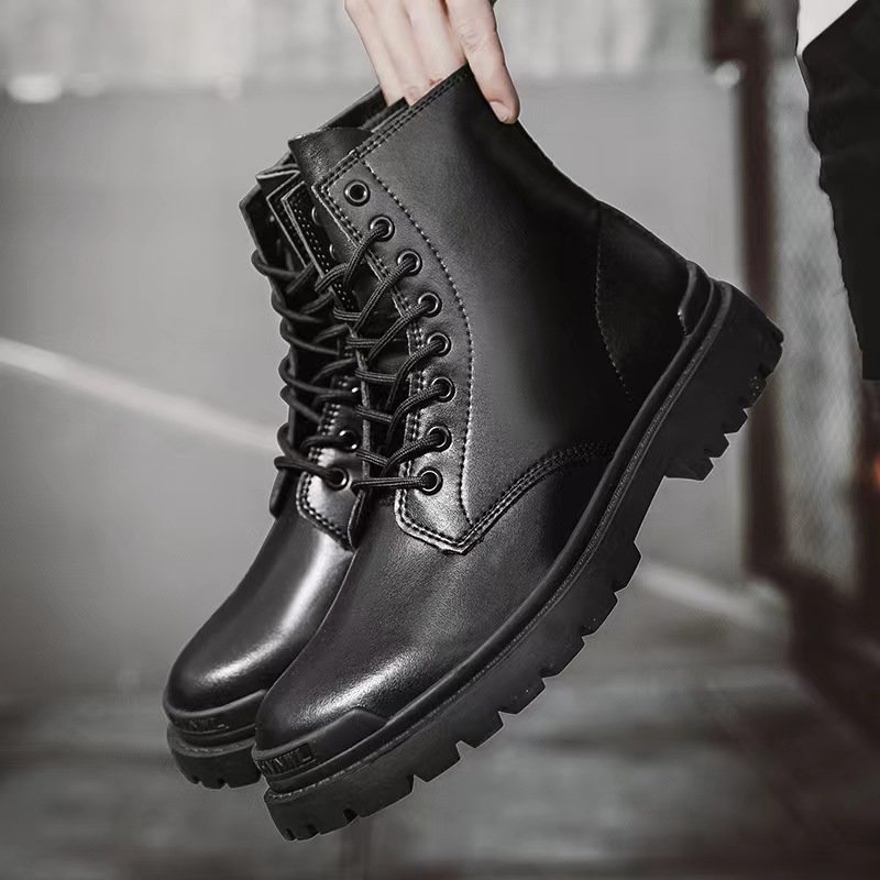 New Men's Waterproof Boots Fashionable Genuine Outdoor Winter Shoes Wholesale Leather Ankle Fashion Boots For Men