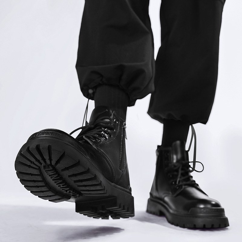 New Men's Waterproof Boots Fashionable Genuine Outdoor Winter Shoes Wholesale Leather Ankle Fashion Boots For Men