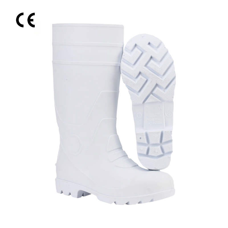 Safety Boots Factory Directly Wholesale Construction Industrial Unisex Work Boots EU Market Standard Good Quality S5 PVC WHITE