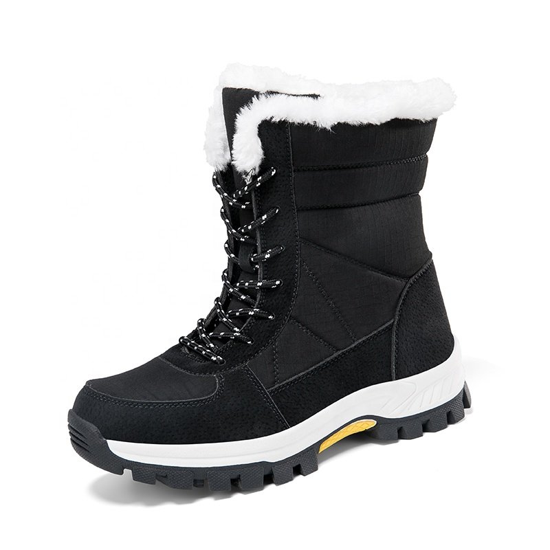 Wholesale High quality Unisex Large Size outdoor Winter Waterproof Shoes Non-Slip Height Increasing Thermal Plus Snow Boots