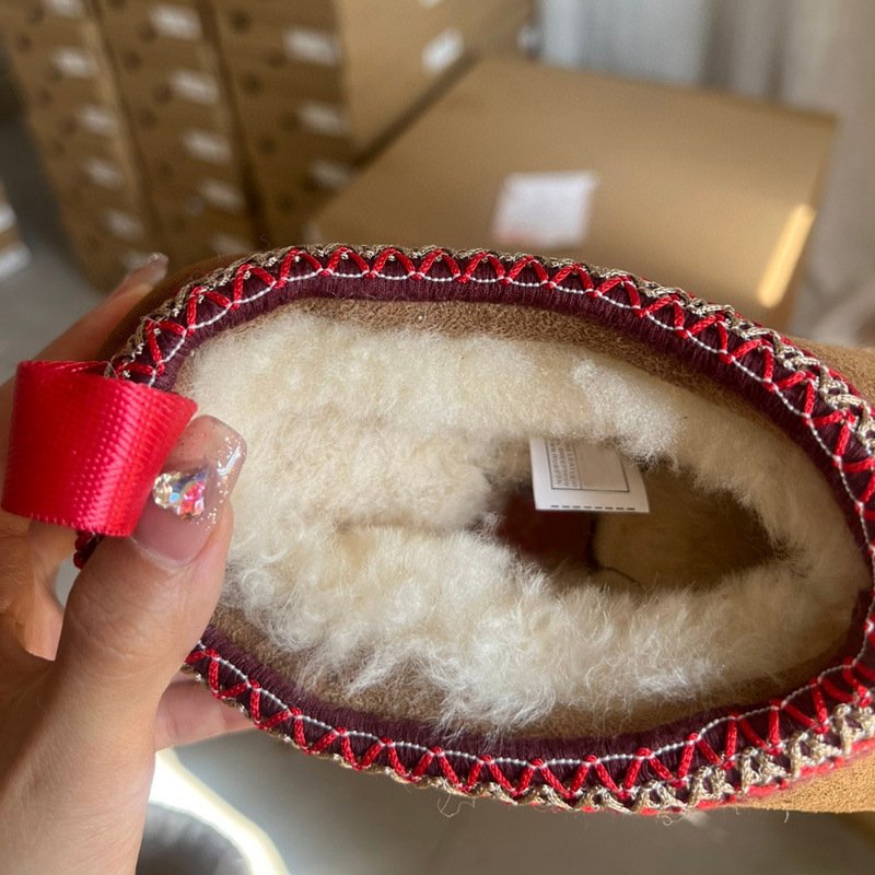 Wholesale Customization Winter Snow Boots Bedroom Slippers Warm Plush Thick Soled Women Cotton Shoes