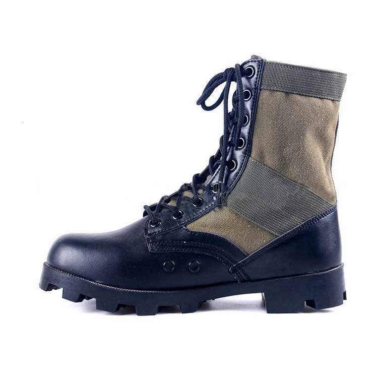 Winter breathable zipper combat boots men's high top tactical boots