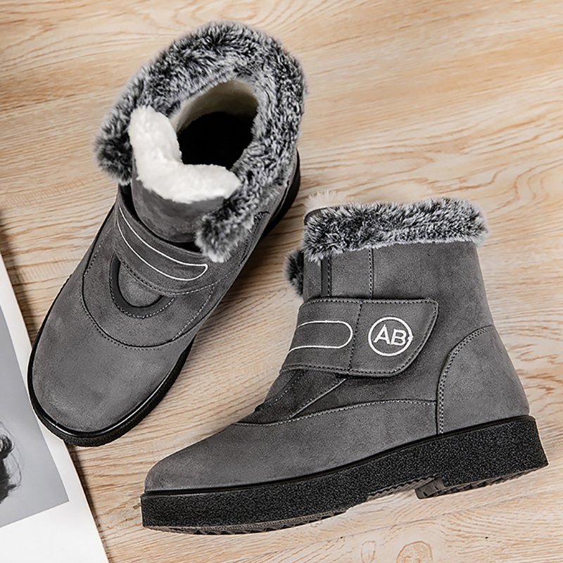 Hot Sale Winter Light Women Ankle Flat Large Size Snow Boots Wear-Resistant Women's Anti-slip Warm Snow Boots