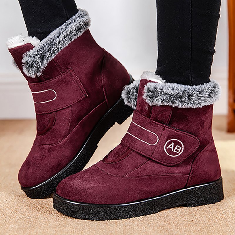 Hot Sale Winter Light Women Ankle Flat Large Size Snow Boots Wear-Resistant Women's Anti-slip Warm Snow Boots