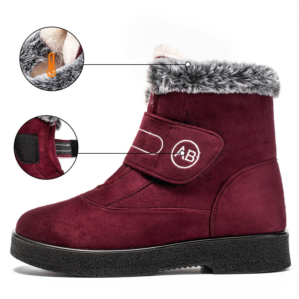 Hot Sale Winter Light Women Ankle Flat Large Size Snow Boots Wear-Resistant Women's Anti-slip Warm Snow Boots