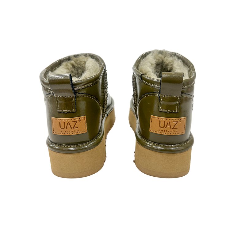 Classic Ugh platform waterproof wool fur thick sole women fuzzy snow boots for winter