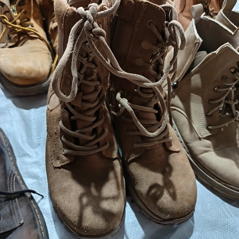 Used Grade A Mens Boots high heels Second Hand Men Leather Genuine Martin Boot Brand Original Casual Wholesale