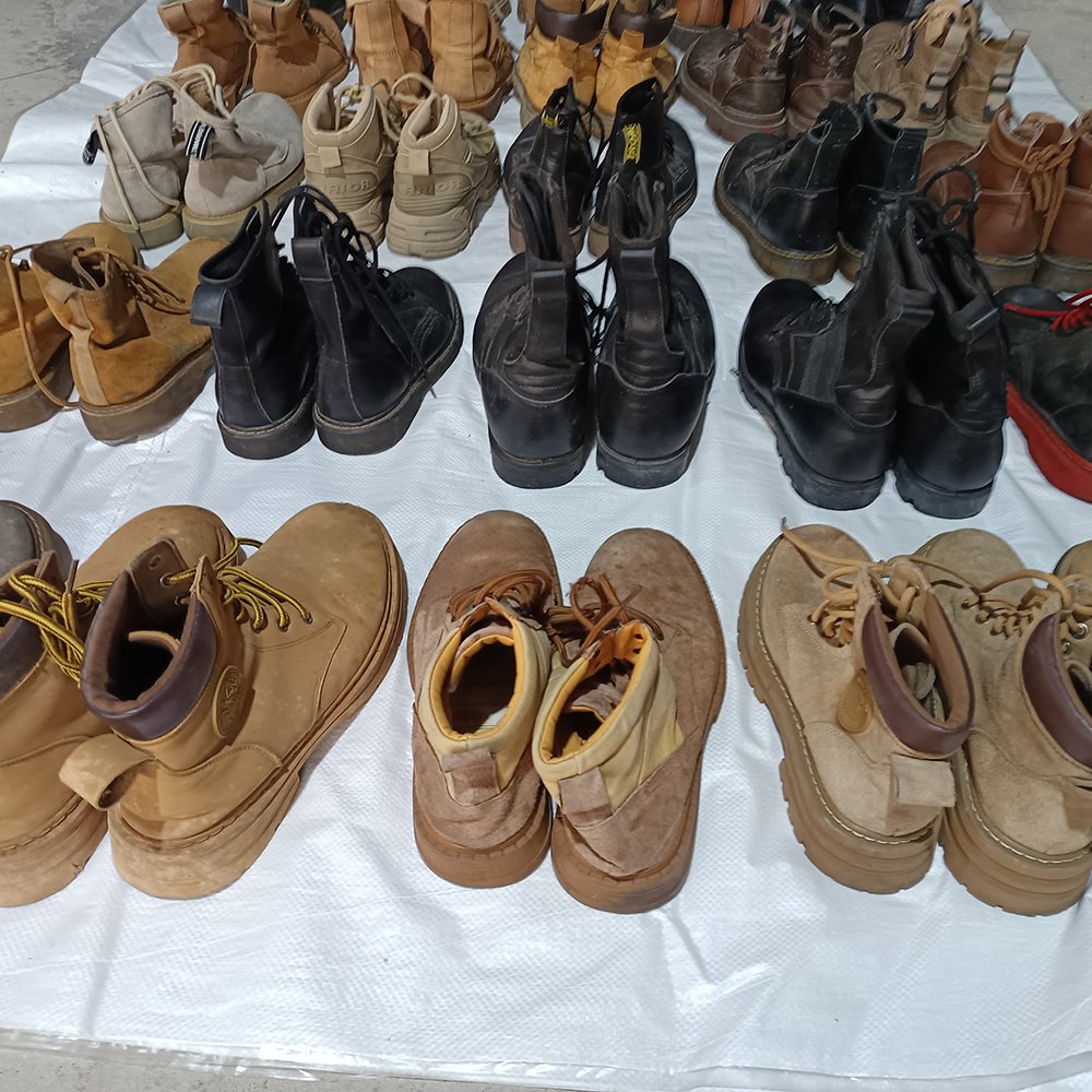 Used Grade A Mens Boots high heels Second Hand Men Leather Genuine Martin Boot Brand Original Casual Wholesale