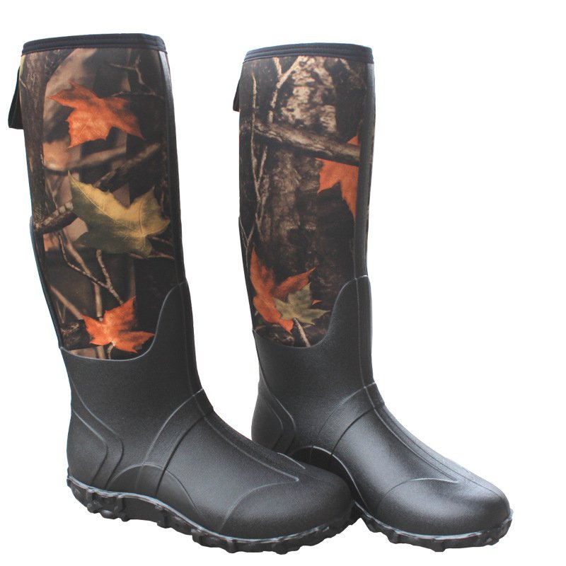 OBSHORSE Wholesale Light Weight Fishing Hunting Rubber Work Rain Boots Waterproof For Men Men'S Snake Proof Hunting Boots