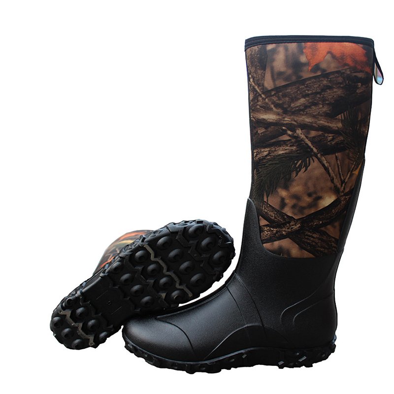 OBSHORSE Wholesale Light Weight Fishing Hunting Rubber Work Rain Boots Waterproof For Men Men'S Snake Proof Hunting Boots