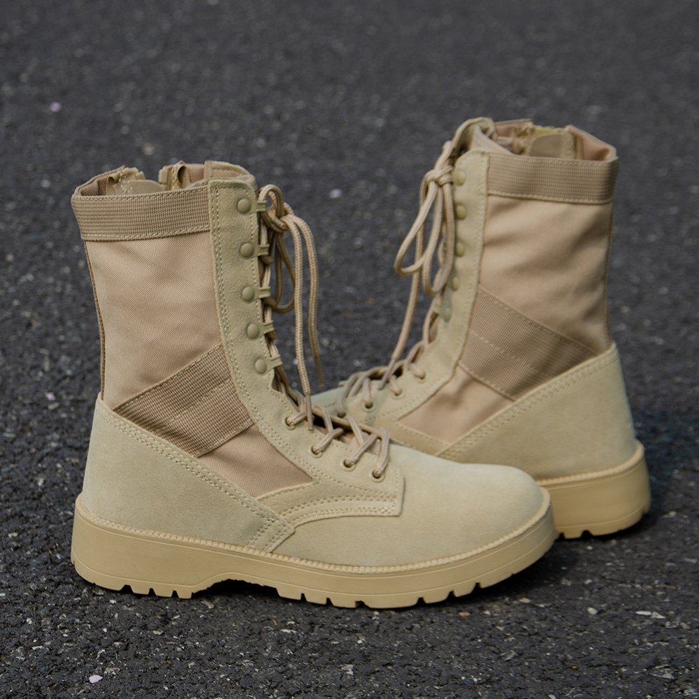 High Quality Outdoor Leather Trekking Hiking Shoes Botas Tactical Boots for Men