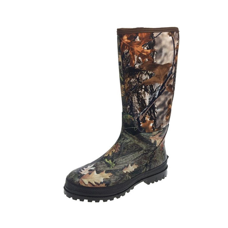 Forest Camouflage Men Neoprene Muck Boot Insulated Waterproof Rubber Hunting Boot