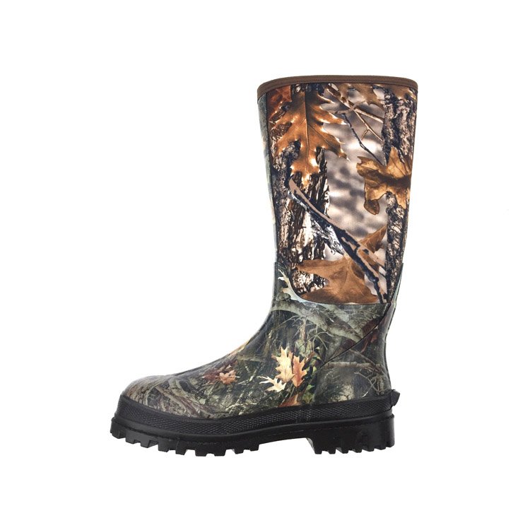 Forest Camouflage Men Neoprene Muck Boot Insulated Waterproof Rubber Hunting Boot