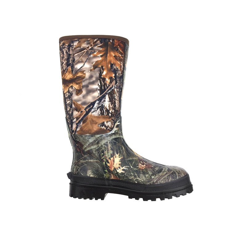 Forest Camouflage Men Neoprene Muck Boot Insulated Waterproof Rubber Hunting Boot