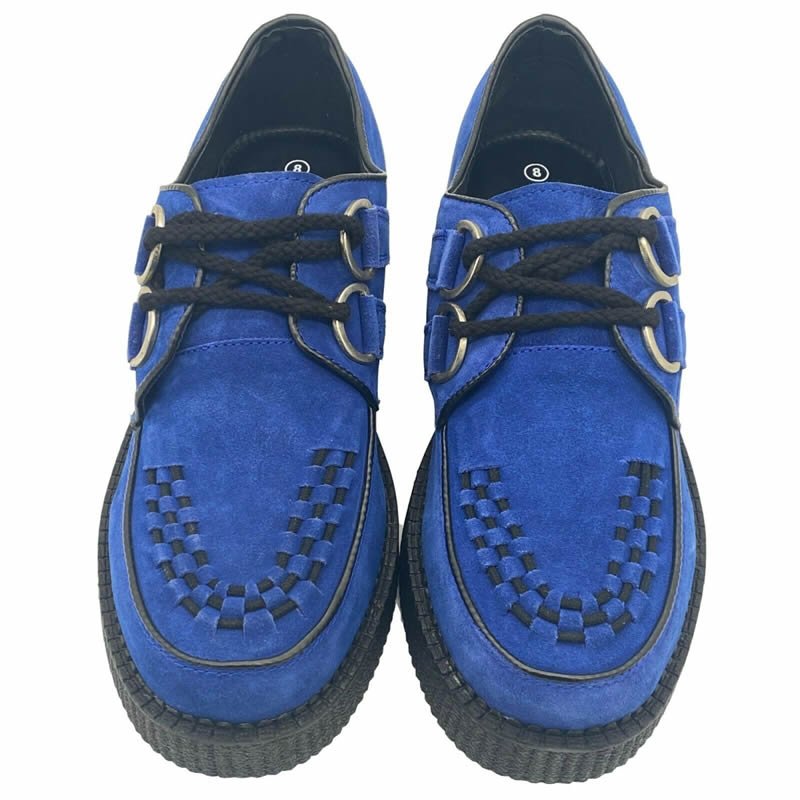Ladies casual lace-up suede flat boots women denim boots women leather platform boots
