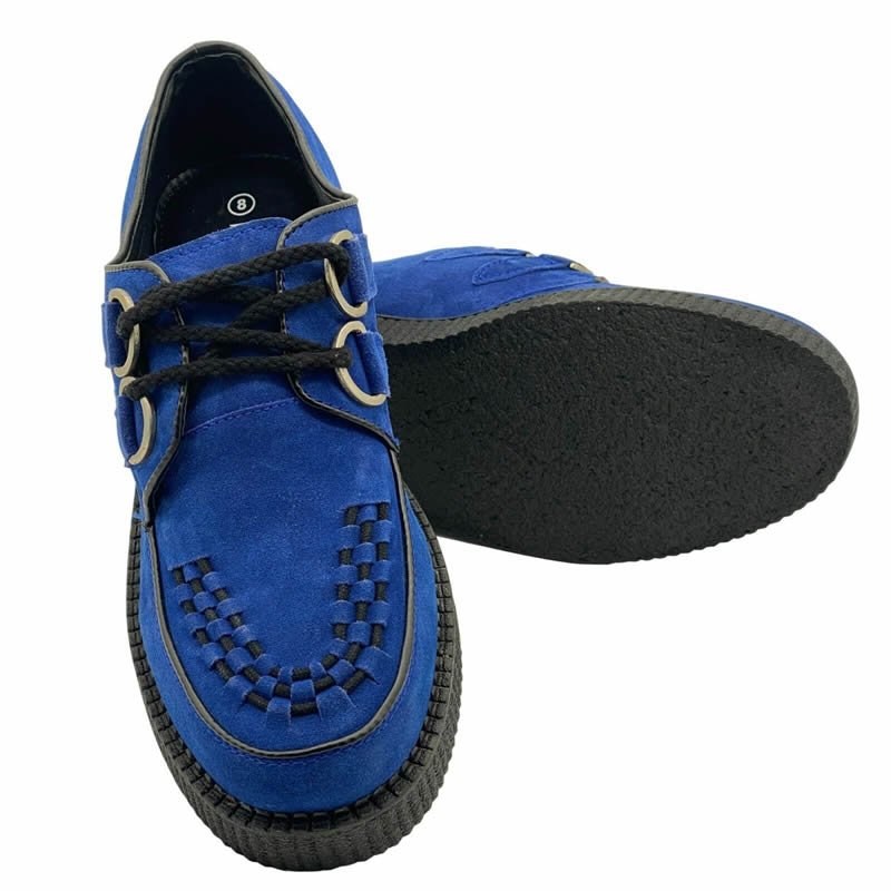 Ladies casual lace-up suede flat boots women denim boots women leather platform boots