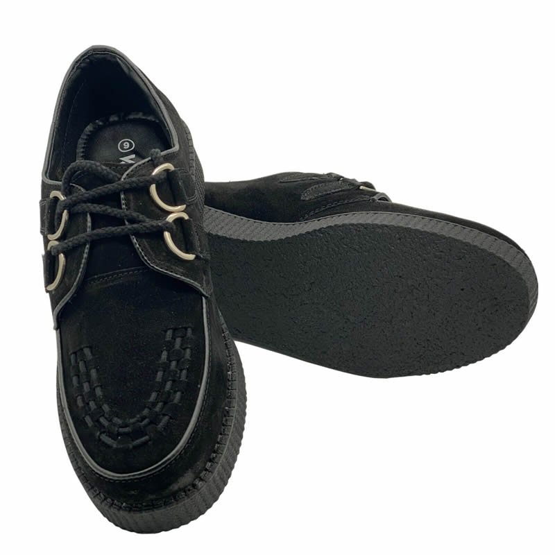 Ladies casual lace-up suede flat boots women denim boots women leather platform boots