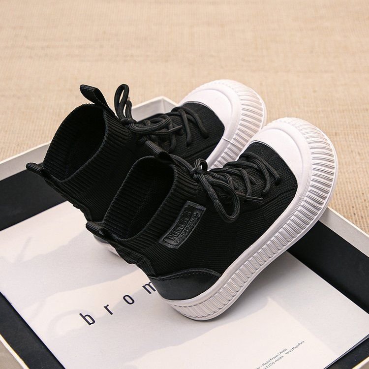 2024 Autumn Winter New Children's Leather Boots Fashion Soft Bottom Color Matching Single ankle Boots Kids Shoes for Girl