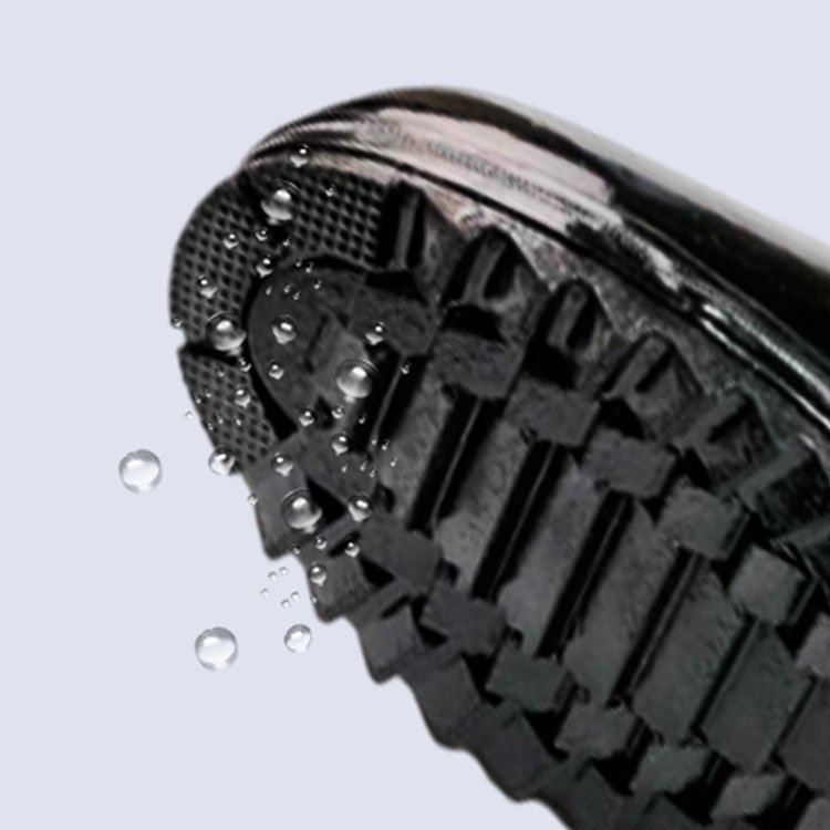 Accept OEM Service Flat Heel Black Tube Rain boots Wellie Fashion Winter Boot for Women