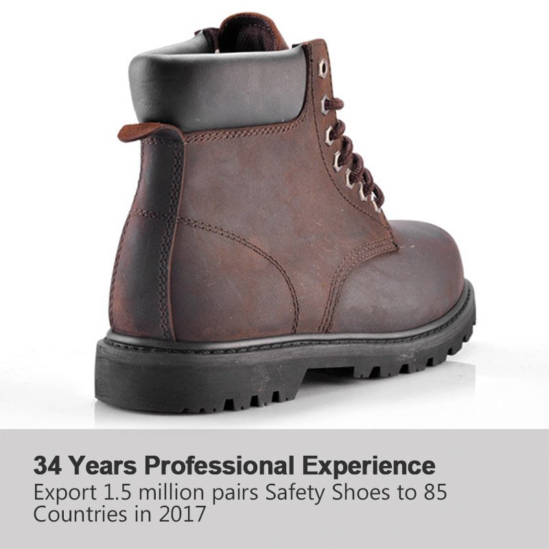 Goodyear welted nubuck work shoes rubber sole work shoes electrical insulation rubber safety boot