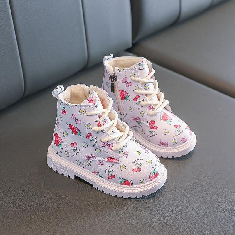 2022 Fall and Winter Boots for Kids Girls Fashion Trend Kids Leather Boots Cartoon Desgin with Girls Boots Kids Children