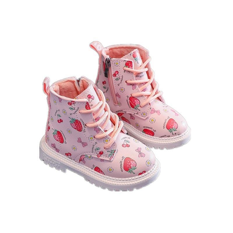 2022 Fall and Winter Boots for Kids Girls Fashion Trend Kids Leather Boots Cartoon Desgin with Girls Boots Kids Children