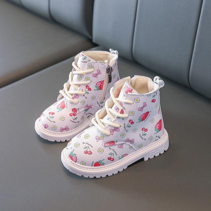 2022 Fall and Winter Boots for Kids Girls Fashion Trend Kids Leather Boots Cartoon Desgin with Girls Boots Kids Children