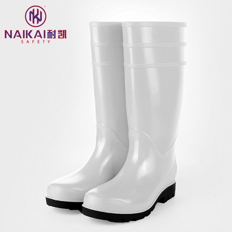 Anti Slip Unisex Plastic PVC Rain Boots Waterproof Led Rain Boots White Rain Boots