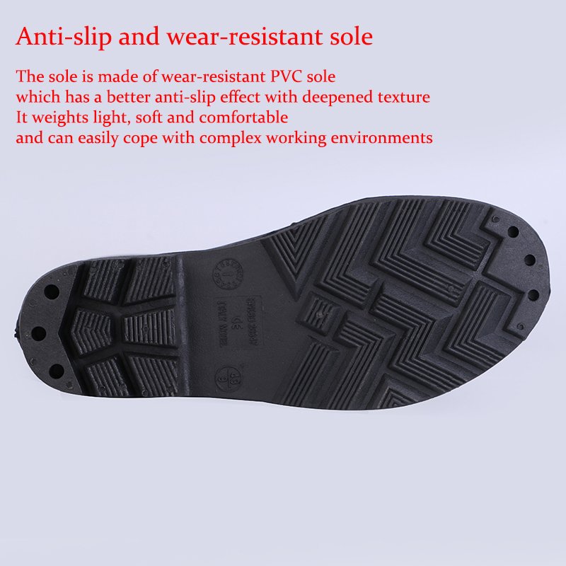 Anti Slip Unisex Plastic PVC Rain Boots Waterproof Led Rain Boots White Rain Boots