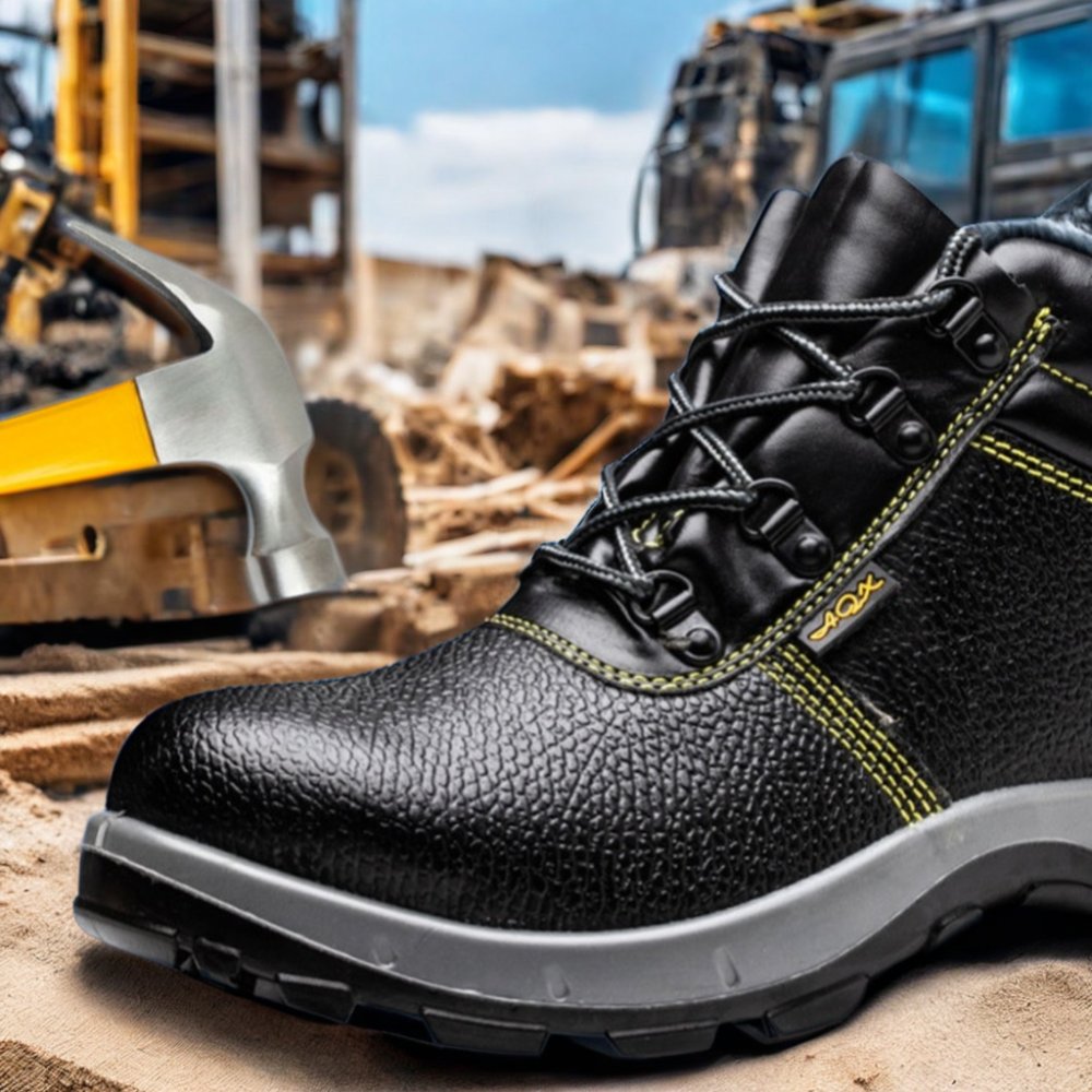 Men's Anti-Scratch Anti-Puncture Work Boots High Top Winter Indestructible Anti-Static Safety Shoes with Steel Toe Summer Season