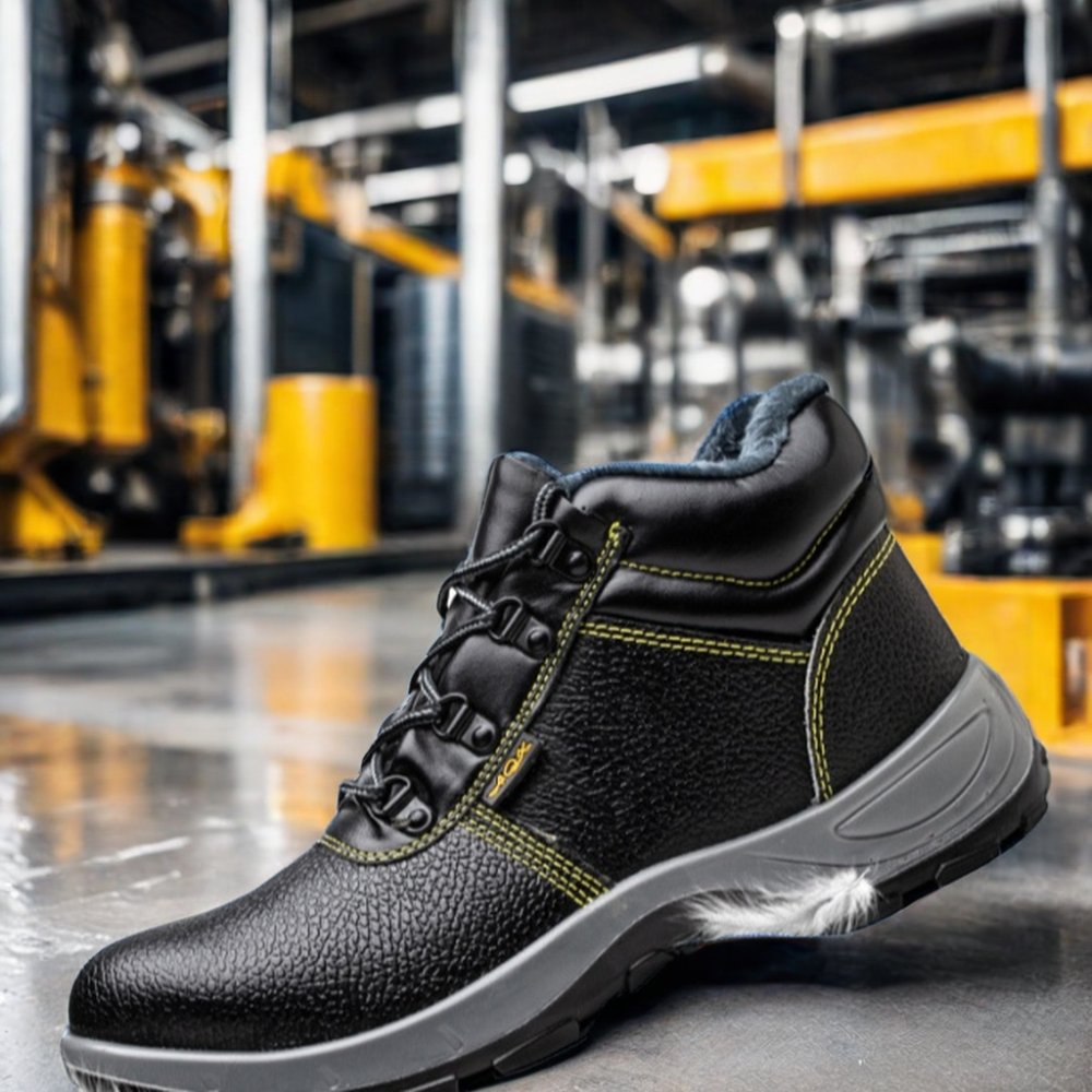 Men's Anti-Scratch Anti-Puncture Work Boots High Top Winter Indestructible Anti-Static Safety Shoes with Steel Toe Summer Season