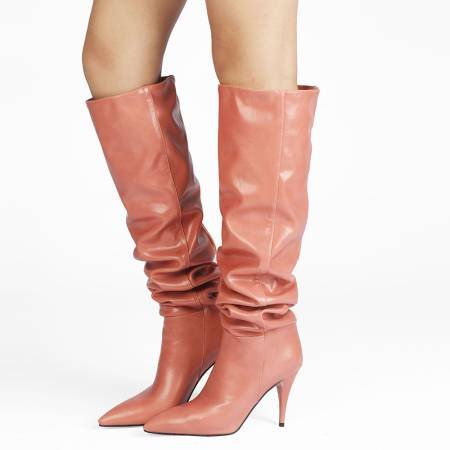 2024 Winter Women Uggh Boots Tapered Heel Pile Boots for Women Boots Women Shoes Super Soft Fabric PU Rubber Solid OEM/ODM