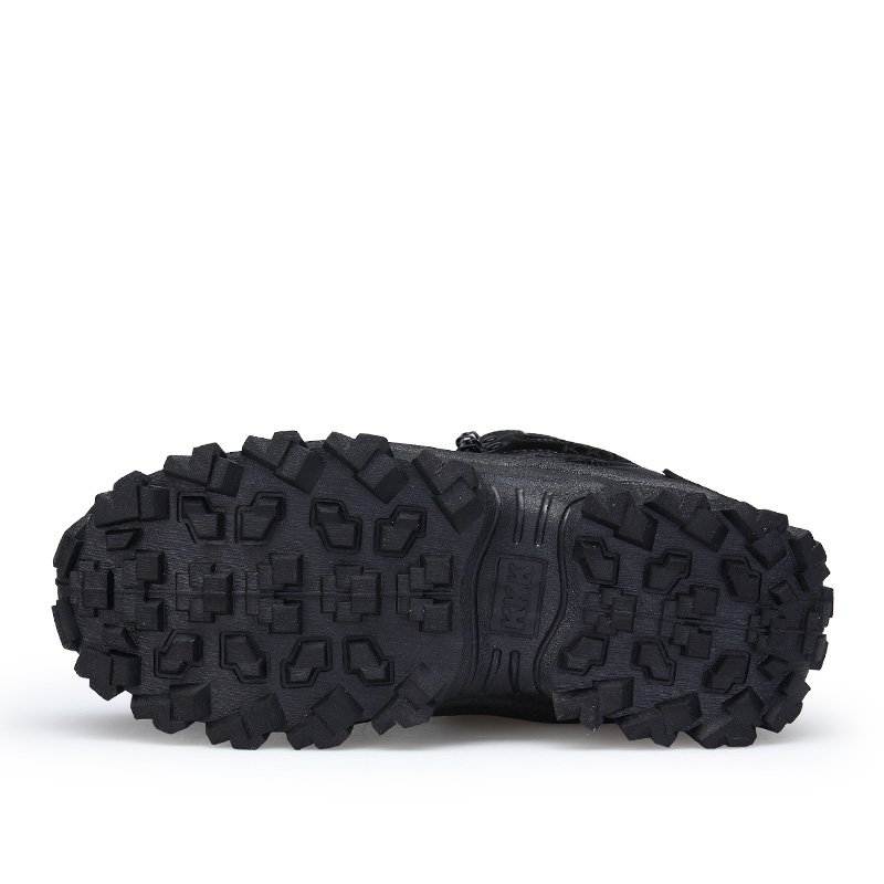 Waterproof Hiking Boots Side Zipper Safety Shoes Anti-Kick Toe Work Boots