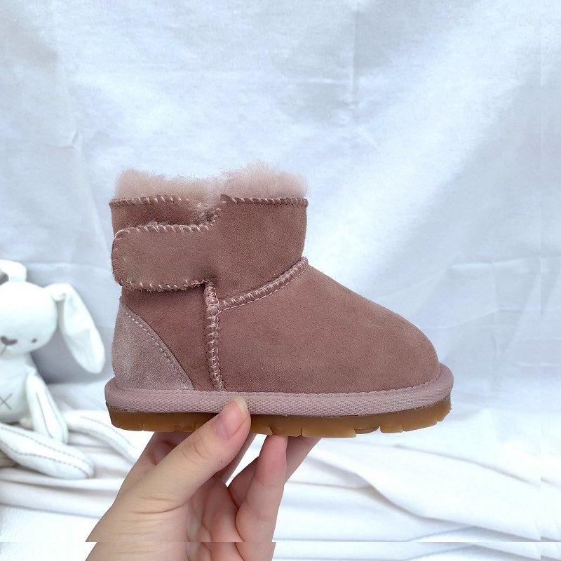 2024 Winter new high quality sheep fur integrated snow boots Luxury designer boys and girls warm shoes children's boots