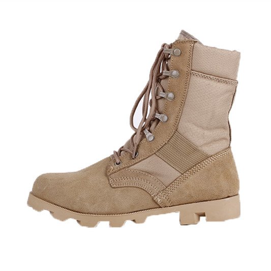 Tactical Black Leather Boots for Men Black Boots
