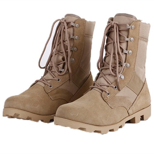Tactical Black Leather Boots for Men Black Boots