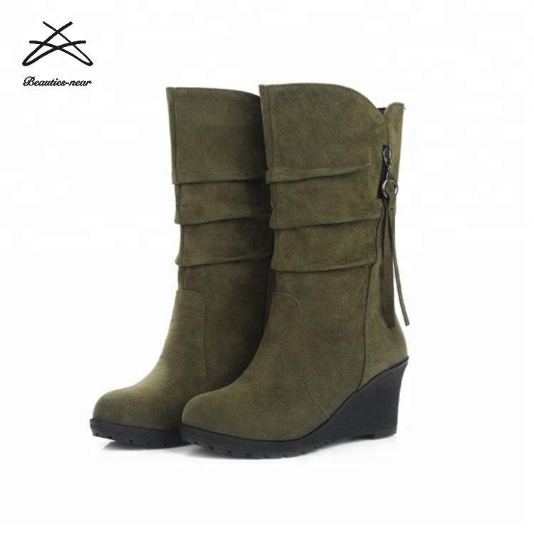 2018 hot sale mid heeled women ladies boots snow Winter Boot For Women