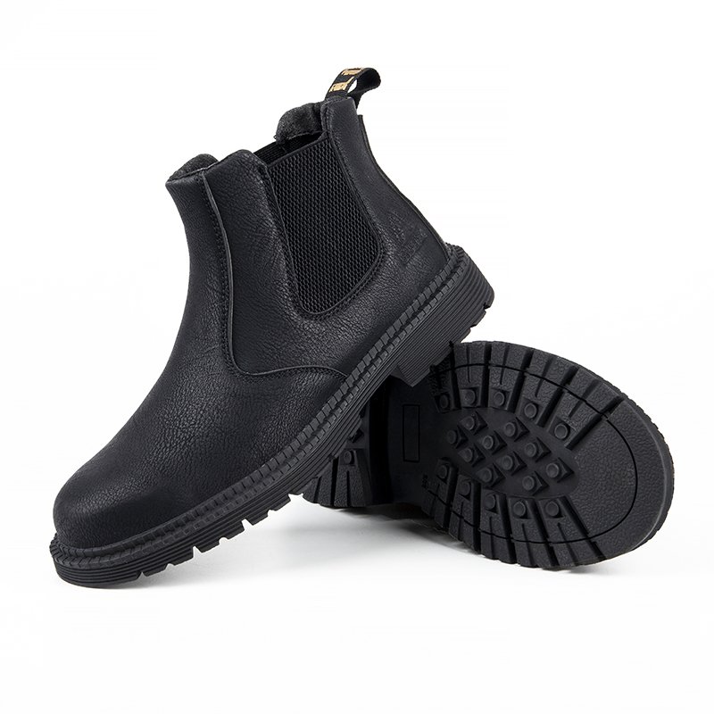 AMAWEI Steel toe Leather Safety boots Anti-Puncture waterproof Work Boots 815