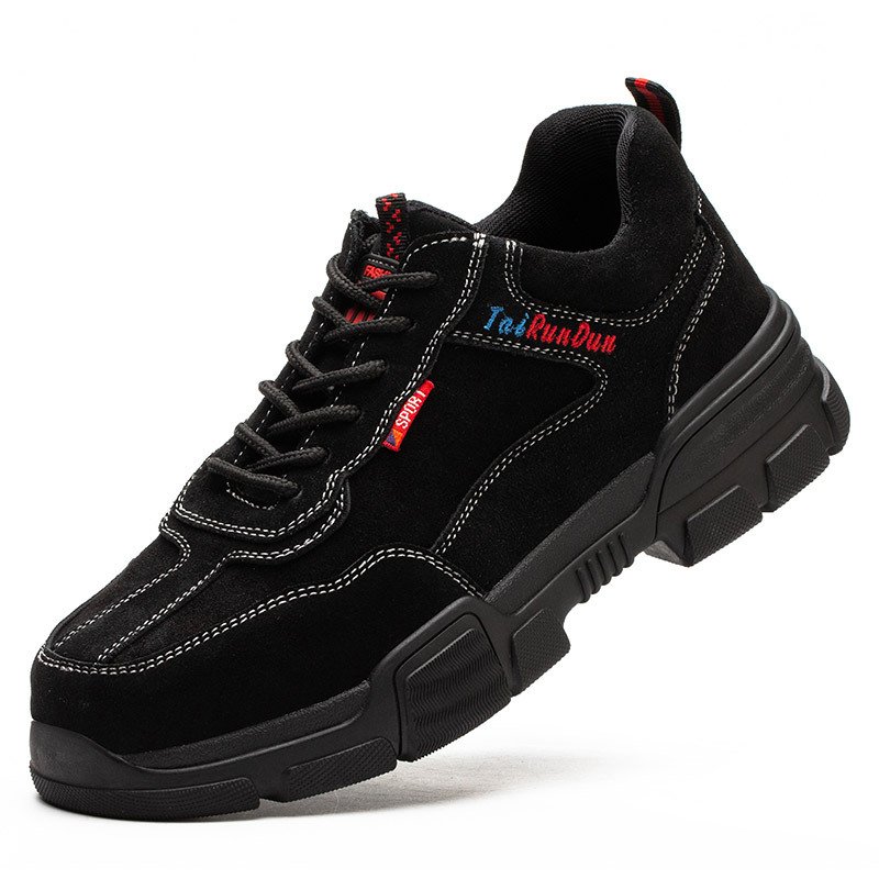 Wholesale cheap Steel Toe work safety boots custom Anti-smashing Men Industrial Construction Work Boot Shoes