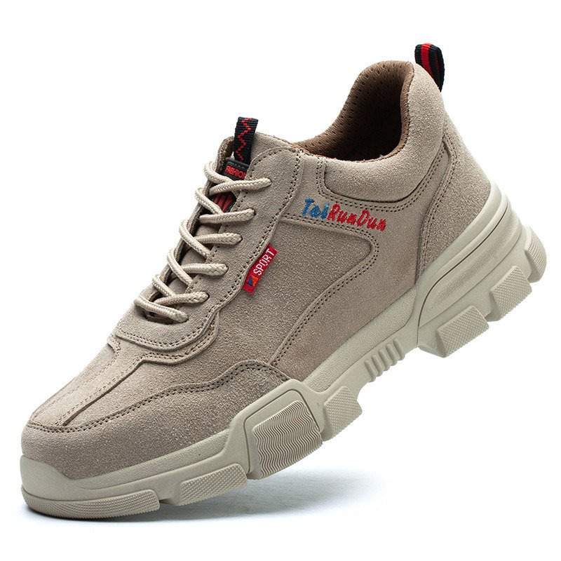 Wholesale cheap Steel Toe work safety boots custom Anti-smashing Men Industrial Construction Work Boot Shoes