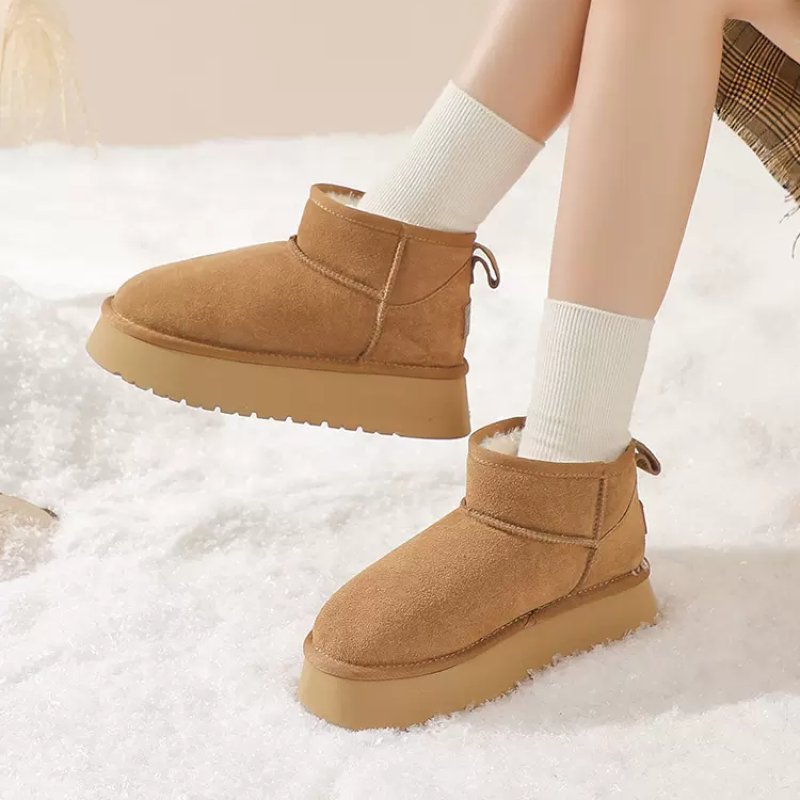 China Female Winter Boots Casual Style Shoes Adults Waterproof Round Toe Women's Winter Boots