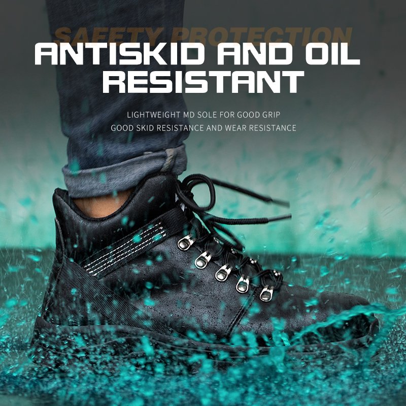 Industrial Safety Boots New Arrival Wholesale Factory Cheap High Quality Men PU Rubber Steel Toe Shoes Winter Boots Black Brown